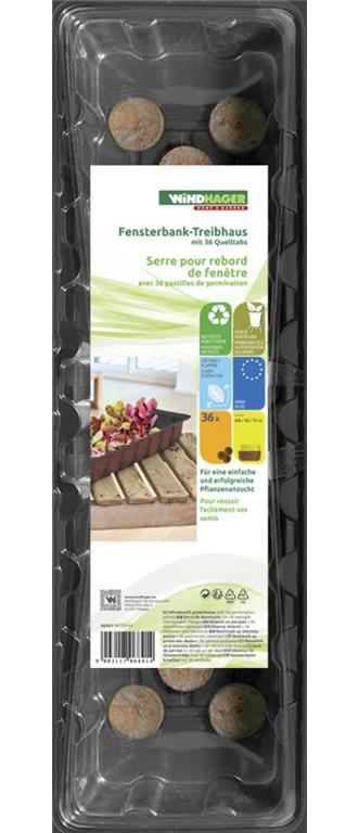 Windhager Rastlinjak sobni, 36 Jiffy tablet