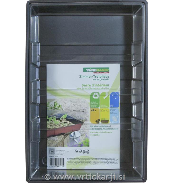 Windhager Rastlinjak sobni, 24 Jiffy tablet