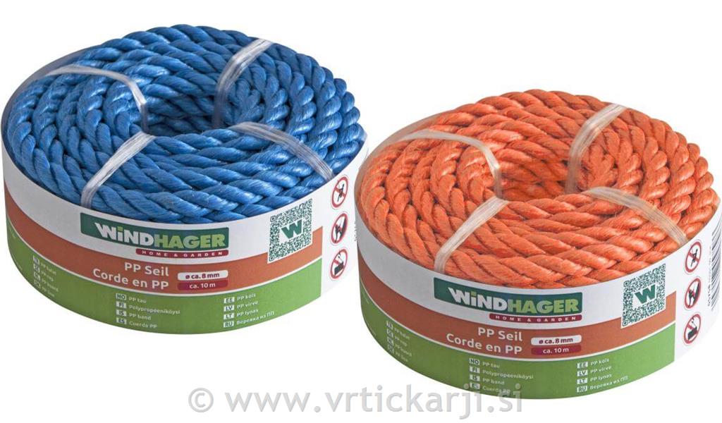  Vrv pletena, PP, 8 mm x 10 m