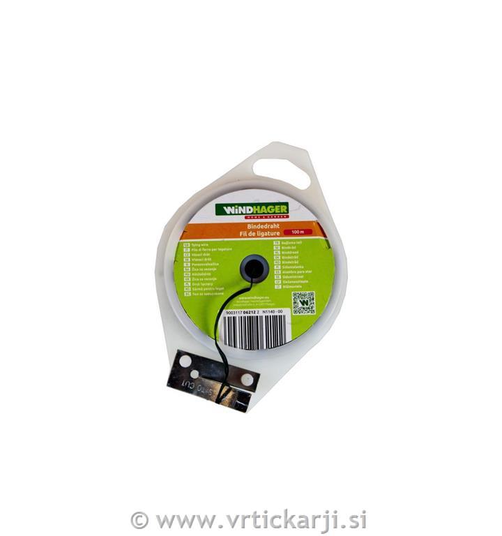 Windhager Vrtna žica, gladka, zelena, 0,65mm/100 m