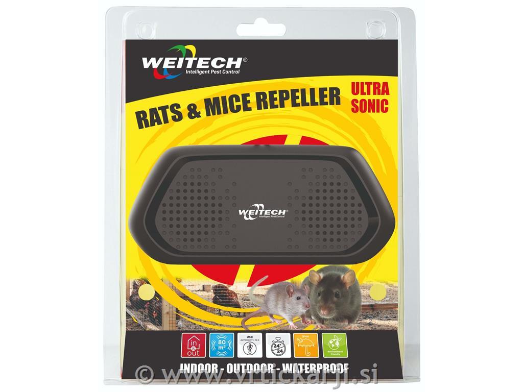 Weitech Odganjalec podgan in miši, 80 m2