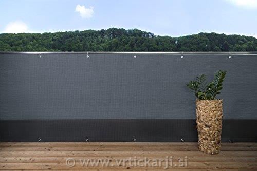 Windhager Balkonska zastirka Aeris, 0,9x5 m, rjava