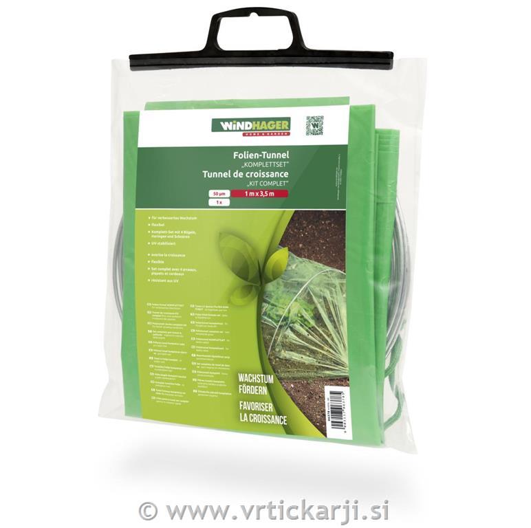 Windhager Rastlinjak tunel z loki, set, 3,5x1 m