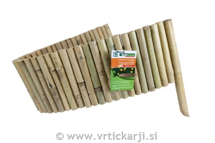 Image of Obroba za gredice, bambus, 100x35 cm